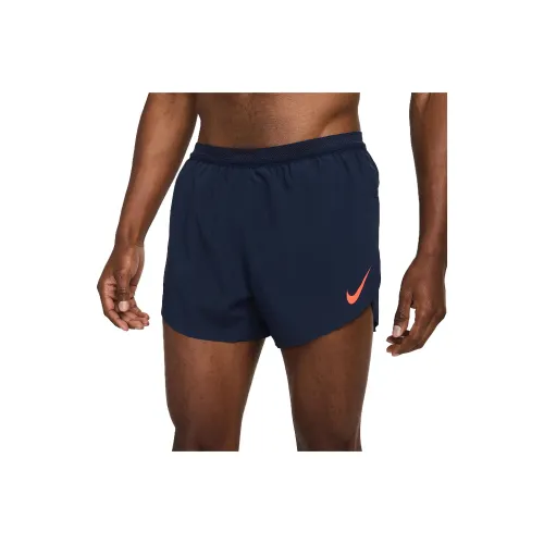 Nike AEROSWIFTDri Форма ADV Swoosh Спортивные шорты Мужские Обсидиан Ярко-красный