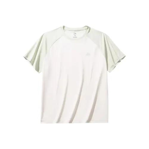 ANTA Женская Outdoor Series T-Shirt Женская Grass Зеленый Теплый Нефрит Белый