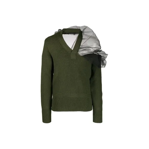 Maison Margiela Зеленые Женские Свитеры