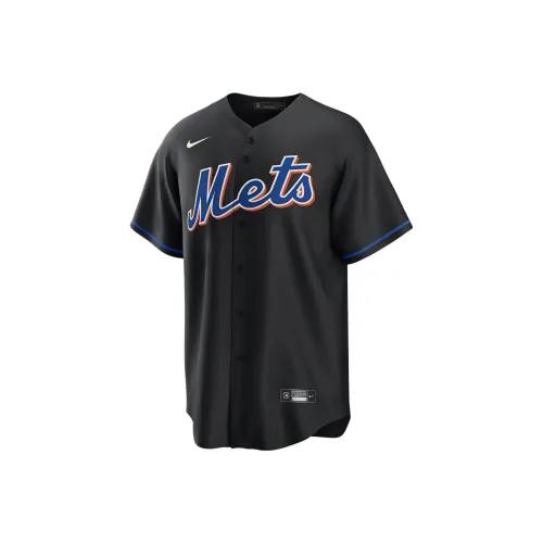 nike X MLB Co Бренд New York Mets MIKE Piazza Спортивная одежда Мужской Черный