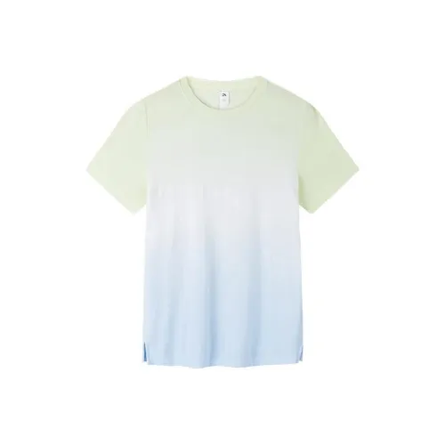 ANTA Running Collection Бег Т-Рубашка Женская Аква-Облачно-Синий С принтом по всей поверхности