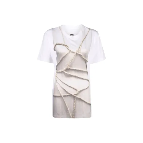 MM6 Maison Margiela Белые Женские Футболки