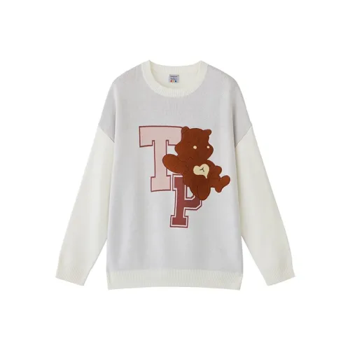 TENPSEN Свободный крой Свитер Унисекс