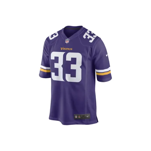 Nike Aaron Jones Minnesota Vikings Регби Джерси Мужской Дворцовый Фиолетовый