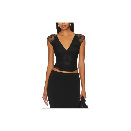 FREE PEOPLE T-рубашка женская черная