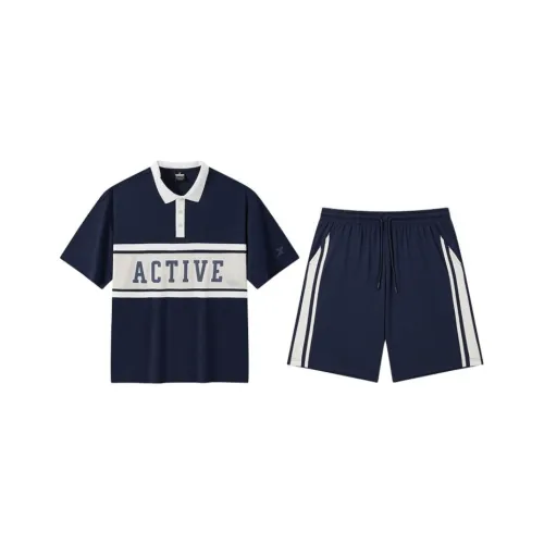 XTEP Vitality Series Повседневная Спортивная Одежда Унисекс Guanyu Синий Тофу