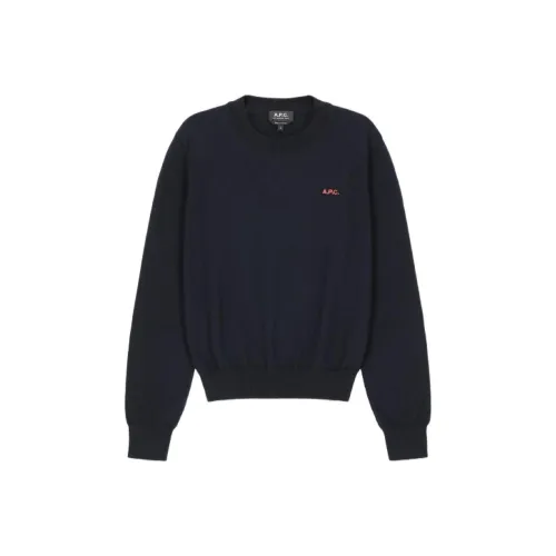 A.P.C Свитер Женский Темно-Морской Синий