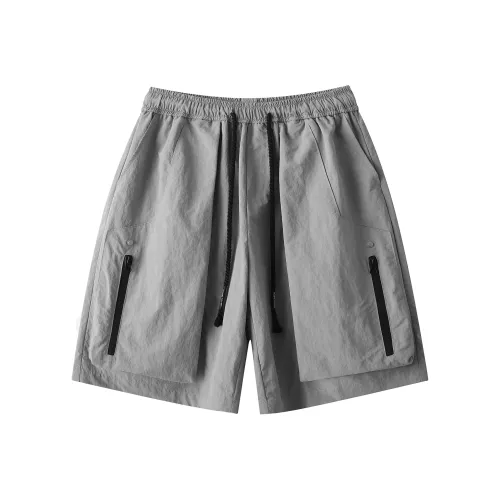 PUCCA Повседневные шорты унисекс серого цвета