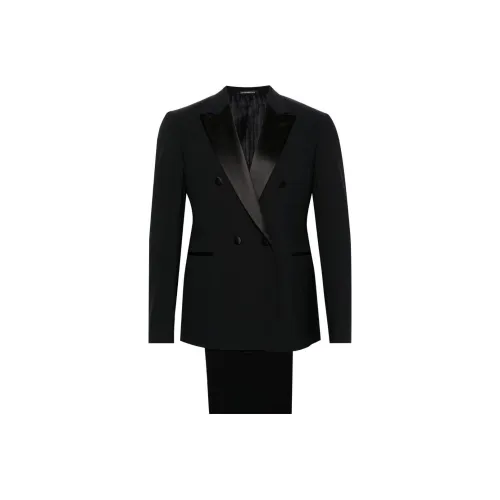 EMPORIO ARMANI SS24 Бизнес-костюм Мужской Полуночный Синий