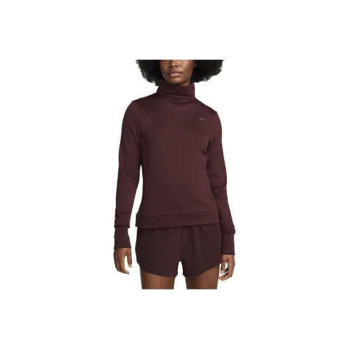 Nike Therma Fit T-Shirt Женская Бордовый