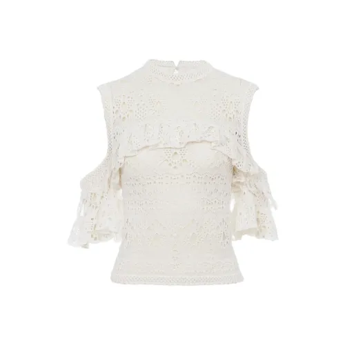 Chloé Экрю Женские Рубашки T