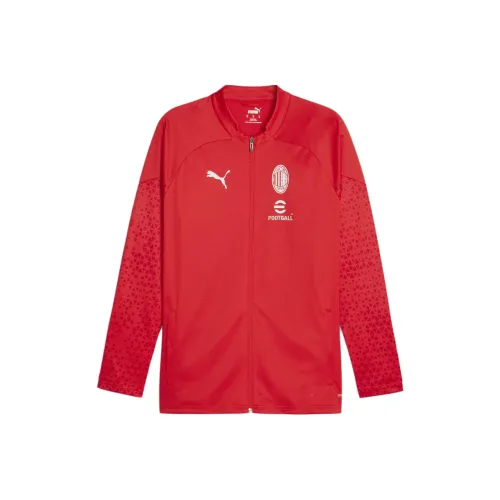 PUMA x AC Milan Коллаборация Тренировочная Вeste 23 24 Футбол Джерси Мужской Красный