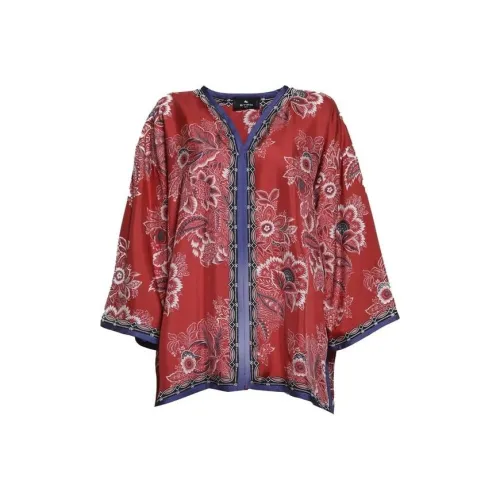ETRO Женские рубашки T красного цвета