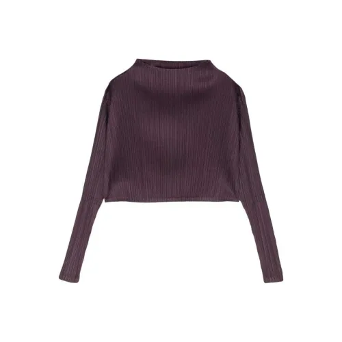 PLEATS PLEASE ISSEY MIYAKE SS24 T Рубашка Женская Фиолетовая