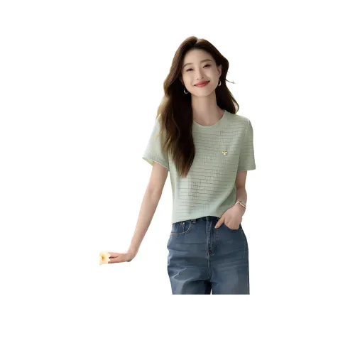 Mo Han Yi Mei T Рубашка Женская Светло-Зеленая