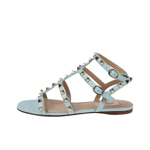 Сандалии Valentino Rockstud в римском стиле Женские Синие