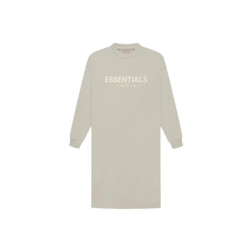 Fear of God Essentials Дымчато-серые Женские Т-рубашки