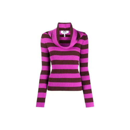 MSGM Фиолетовые Женские Свитеры