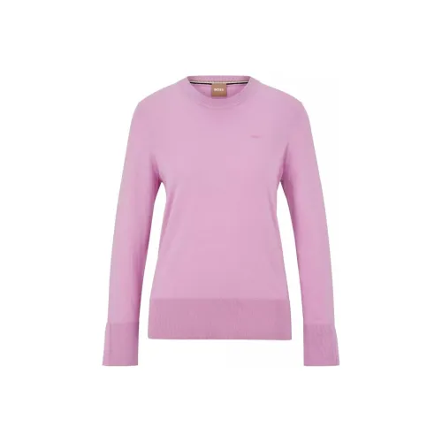 HUGO BOSS Розово-фиолетовые Женские Свитеры