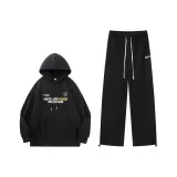 Чёрный топ + чёрные штаны