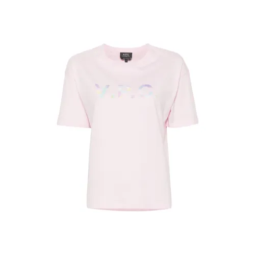 A.P.C T-рубашка Женская Светло-розовая