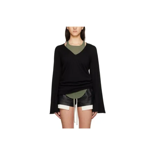 RICK OWENS Черные Женские Свитеры