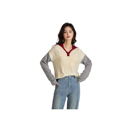 Emodues Белый Женские Свитеры