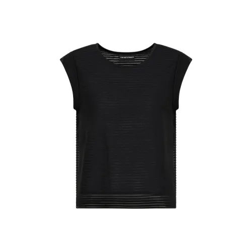 EMPORIO ARMANI SS24 T Рубашка Женская Черная