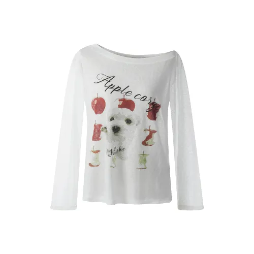 CUWU Длинный рукав Т-рубашка Женская