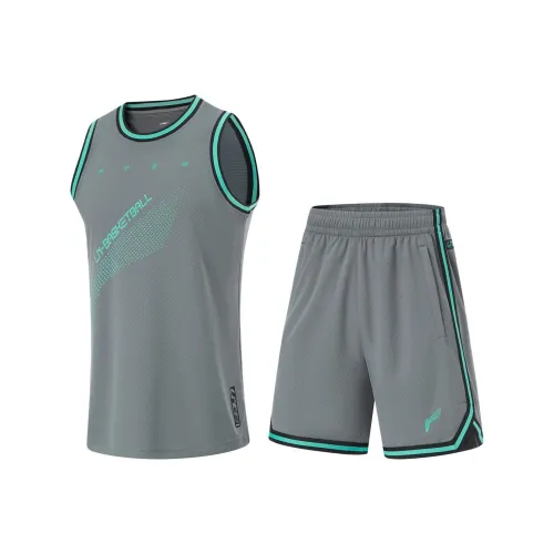 LINING CBA Collection Professional Basketball Collection Баскетбольный костюм мужской теневой серый