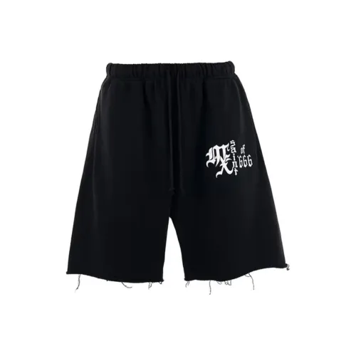 SAINT Mxxxxxx LASTMAN Collaboration Черные Мужские Спортивные Шорты