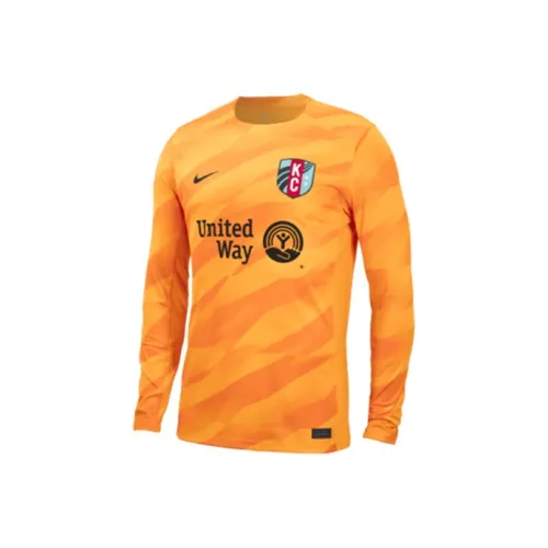 nike Kansas City Current 2024 Goalkeeper Футбол Джерси Унисекс Такси Ярко-оранжевый