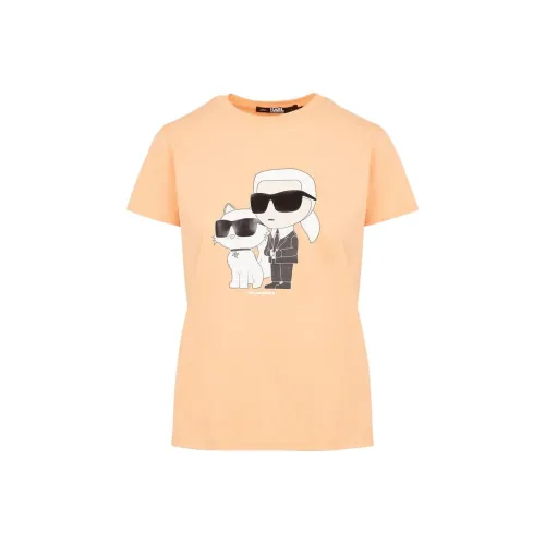 Karl Lagerfeld T-Shirt Женская Оранжевая
