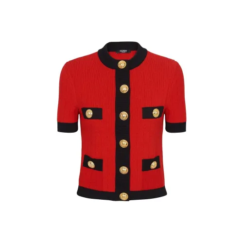 BALMAIN Красный Женские Свитеры