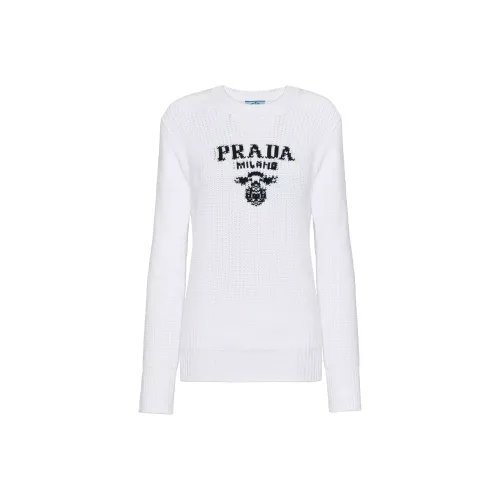 PRADA Белые Женские Свитеры