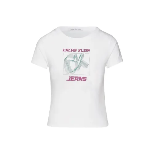 CALVIN KLEIN T-Shirt Женская Bright White Europe Version