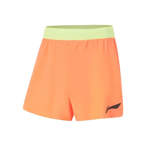 LINING RUNNING Collection Флуоресцентные Дынно-оранжевые Мужские Спортивные Шорты