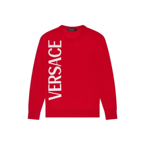 VERSACE Свободный крой Свитер Женский Красный