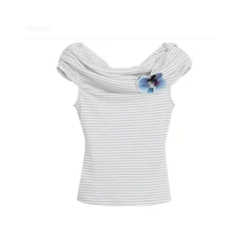 HUINIAN Белые Женские Футболки