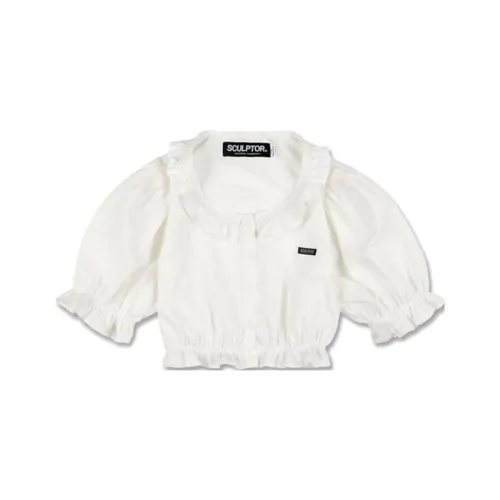 SCULPTOR Белый Женские Короткие Топы