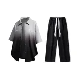 Комплект (Серая и Черная рубашка + Черные джинсы)