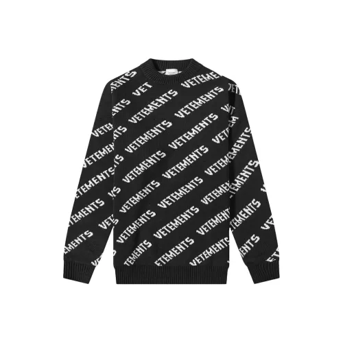 Vetements Черные Женские Свитера