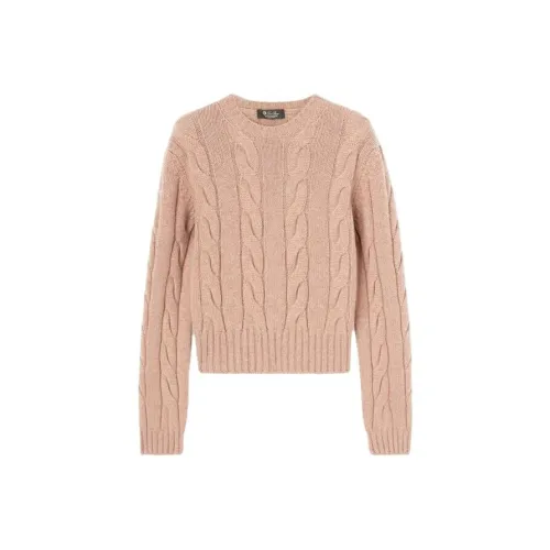 Loro Piana Napier Круглый вырез Свитер Женские Коричневый