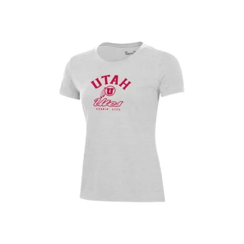Under Armour Performance CottonCollegiate T Shirt Женская Серый 046