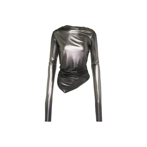 RICK OWENS Серебряные Женские Т-рубашки