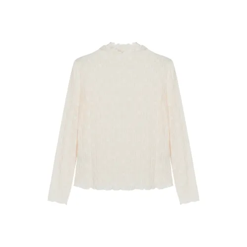 XIANGYING T Рубашка Женская Бежевая