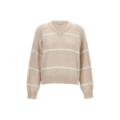 BRUNELLO CUCINELLI Свитер Женский Абрикос