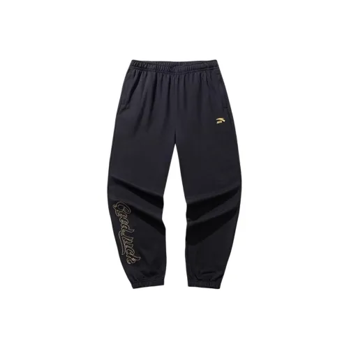 ANTA Спортивные брюки Мужские Основной черный Золотой