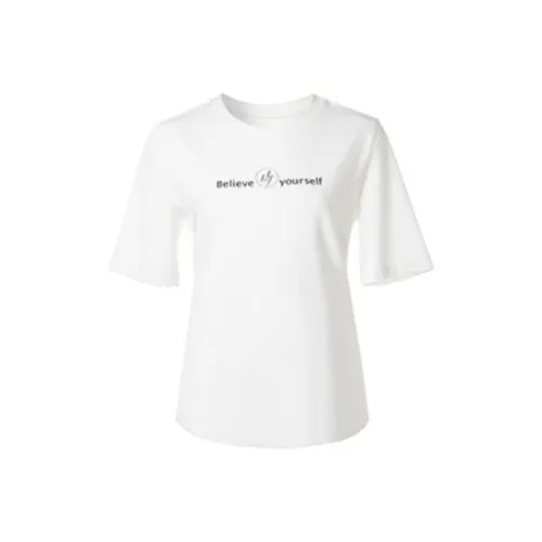 LOFT SHINE SS22 Прямой крой T-рубашка Женская Белая