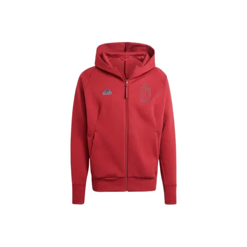 Adidas Бельгия TRAVEL Полузип Худи Футбол Джерси Мужской Бордовый